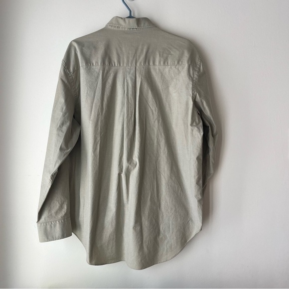 CottonTouch Men’s Button-Down Shirt 16.5 34/35 – Beige Classic Fit Oxford Style - Picture 8 of 8